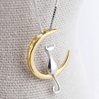 Cat Moon Pendant