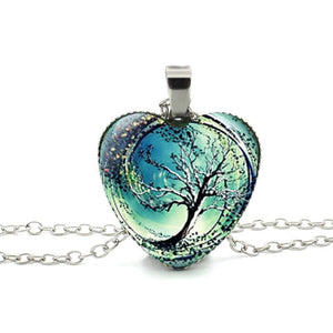 Divergent Heart Tree Pendant