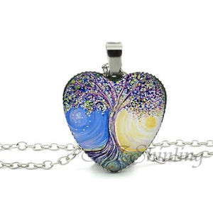 Divergent Heart Tree Pendant
