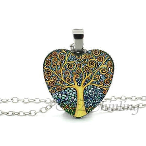 Divergent Heart Tree Pendant