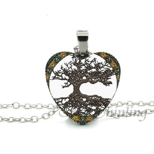 Divergent Heart Tree Pendant