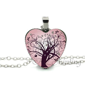 Divergent Heart Tree Pendant