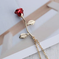 Red Rose Flower Pendant