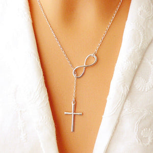 Chic Infinity Cross Pendant