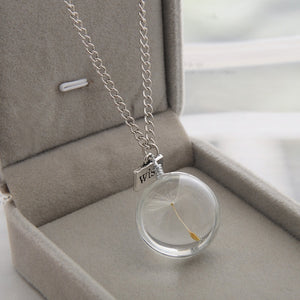 Dandelion Crystal Pendants