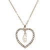 Rhinestone Initial Pendant