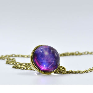 Glass Ball Planet Pendant