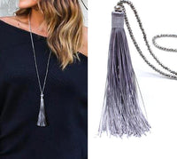 Long Fringe Tassel Pendant