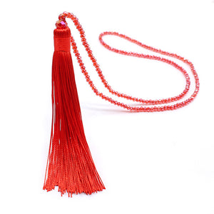 Long Fringe Tassel Pendant