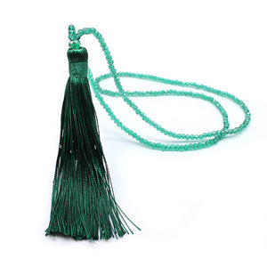 Long Fringe Tassel Pendant