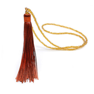 Long Fringe Tassel Pendant