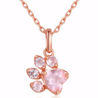 Pink Paw Pendant